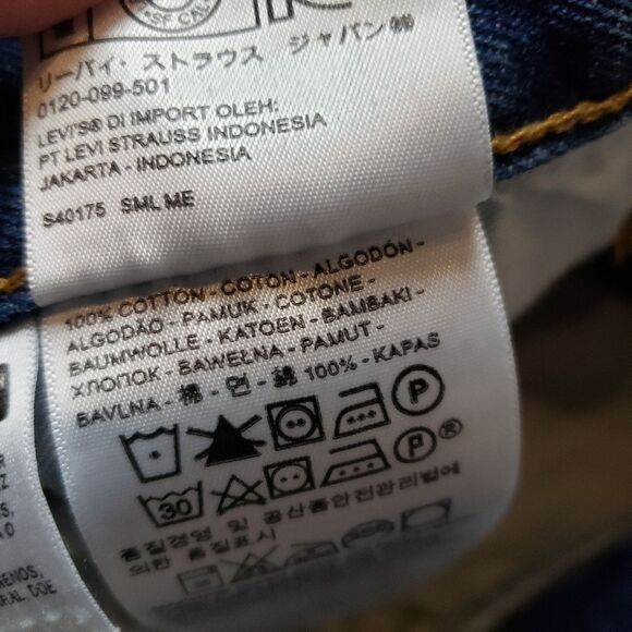 Levi's Men's 501 Straight Jeans - Blue Size 38 - Picture 8 of 14